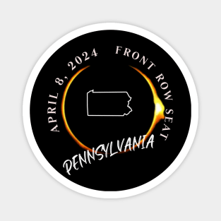 2024 Pennsylvania Eclipse Front Row Seat To Total Darkness Magnet